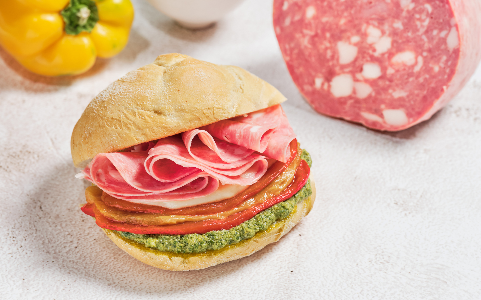 Copertina Rosetta, Salame Cotto Materìn, peperone e scamorza affumicata