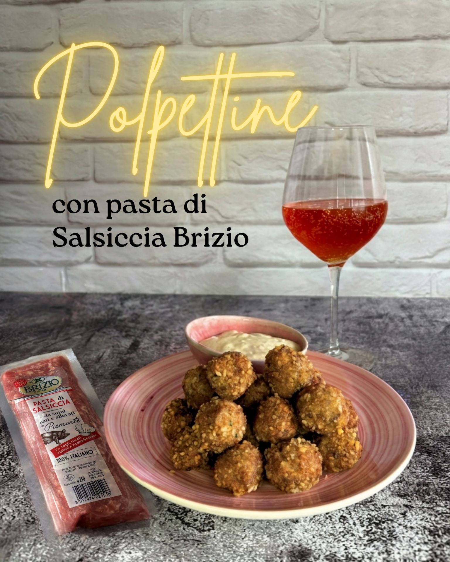 Polpettine con pasta di Salsiccia Brizio